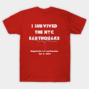 I survived the nyc earthquake 2024 T-Shirt